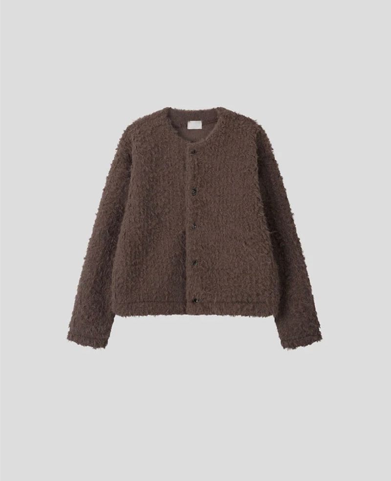 [Unisex] Alphaca fur cardigan(2color)