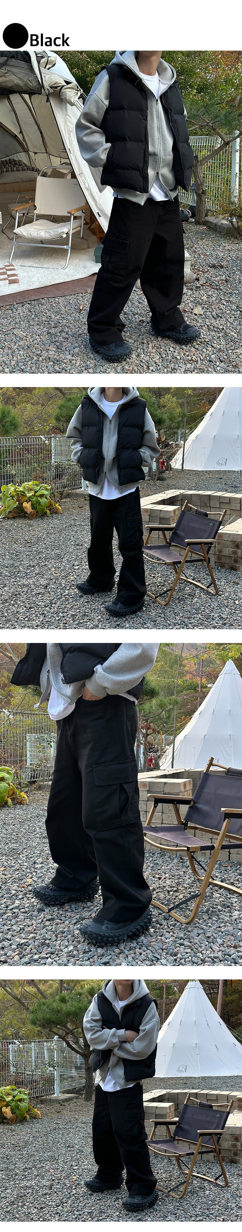  [F/W] Basic padding vest(3color)