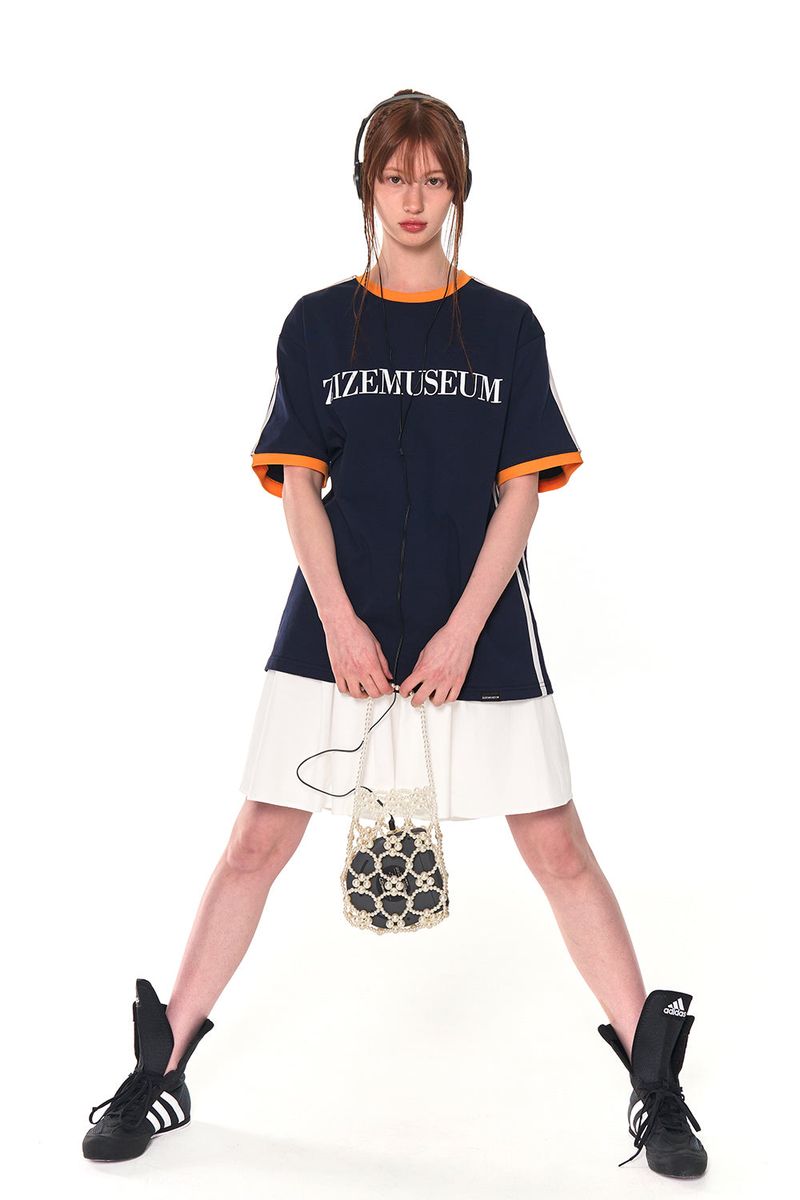 COLORS LINE LINGER LINE T-SHIRTS (NAVY)