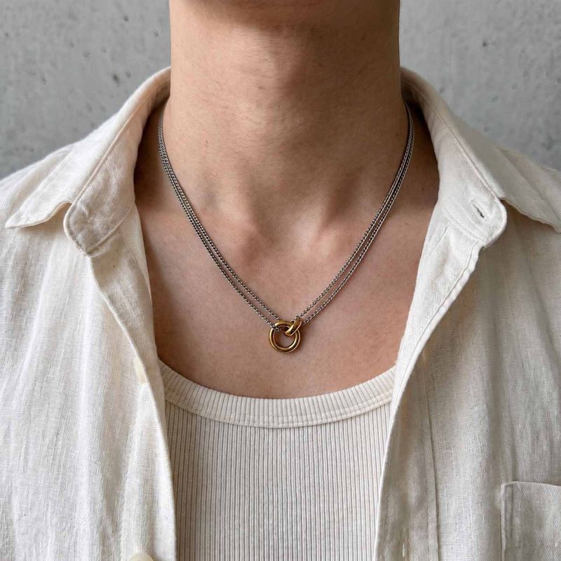 FADE MEET（フェードミート）の「Dual Loop Link Necklace（Accessories）」