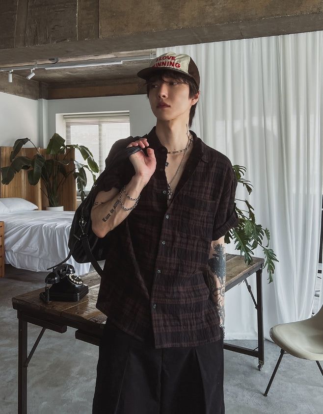 2PLAN(ツープラン)の「Prolly チェックロールアップ半袖シャツ(トップス)」