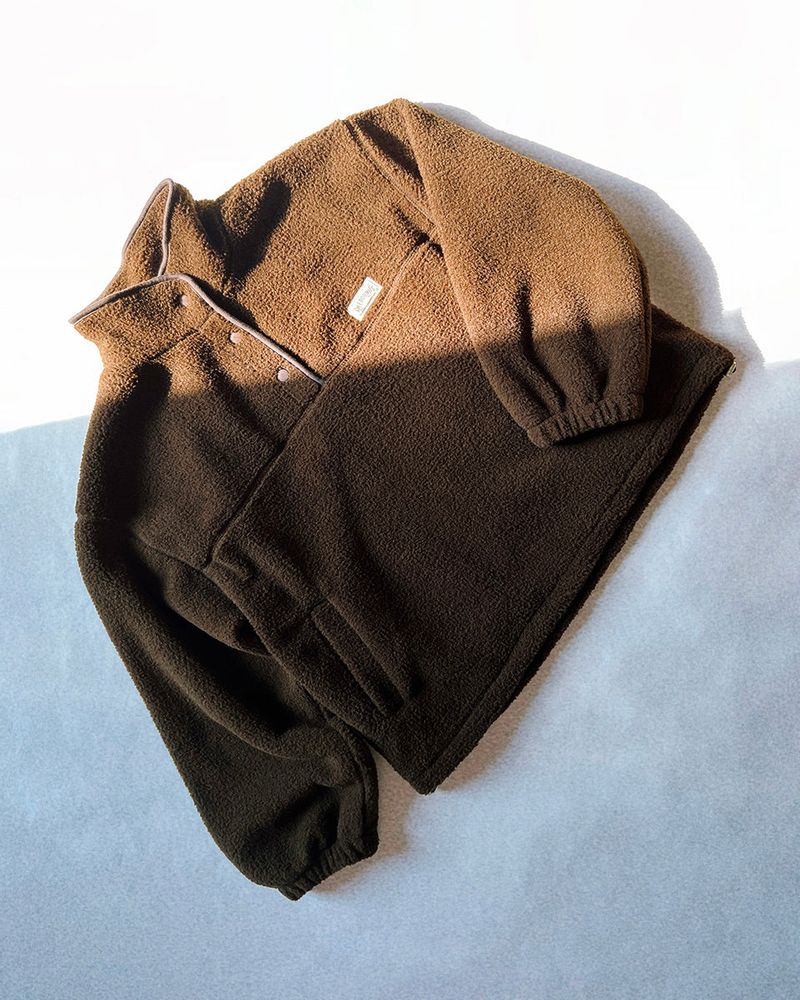 FLUFF FLEECE PULLOVER [BROWN]