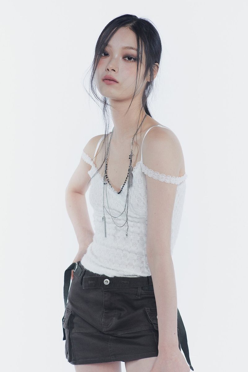 VERA LACE TOP ivory