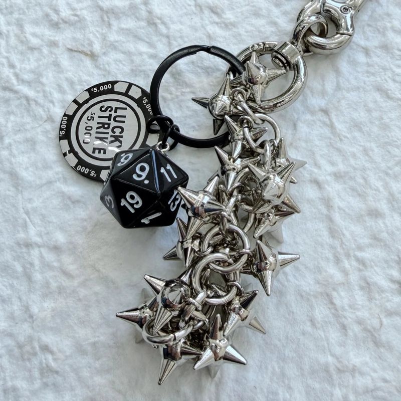 Spike Dice Key Charm