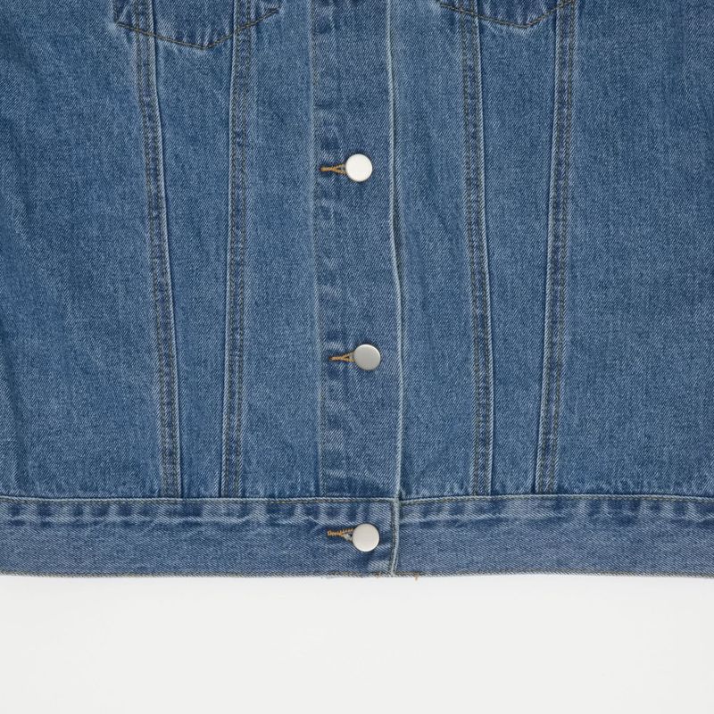 SEMI OVER FIT BELT SET DENIM JACKET [1000]