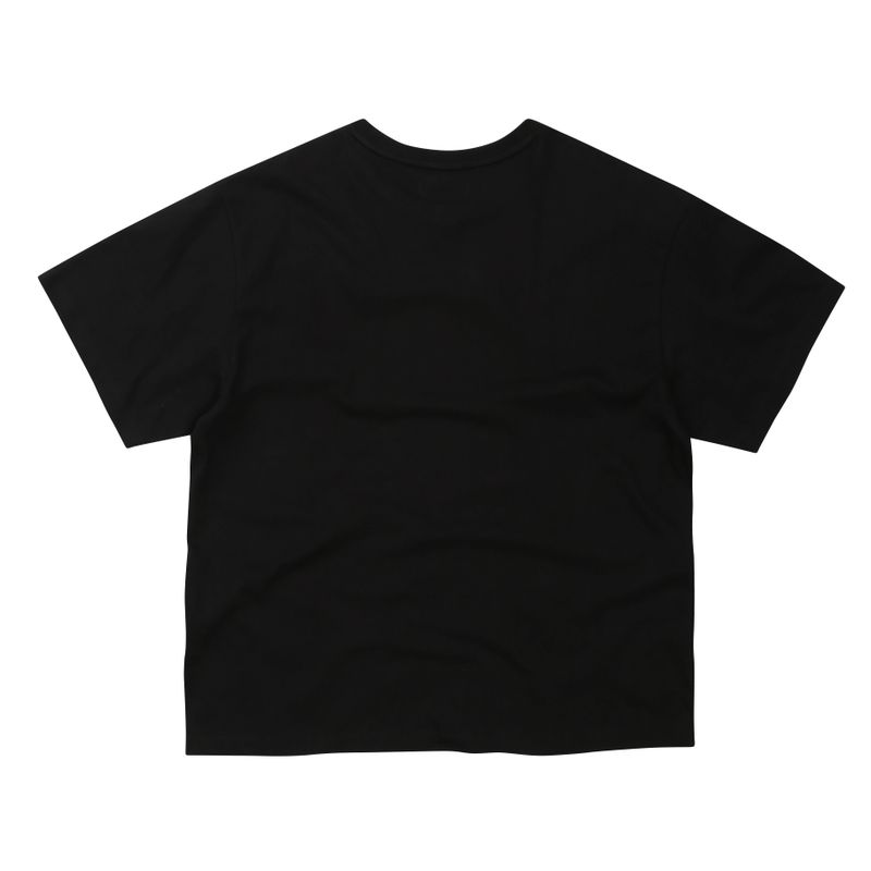 EEERRR Distorted logo over-crop fit T-shirt (Black)