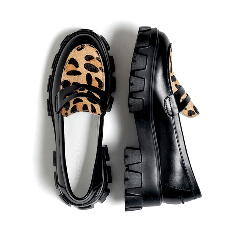PENNYPLATE（ペニープレート）の「[MADE] WOMEN PENNY PLATE LOAFER LEOPARD-002 (A-Type)（Shoes）」