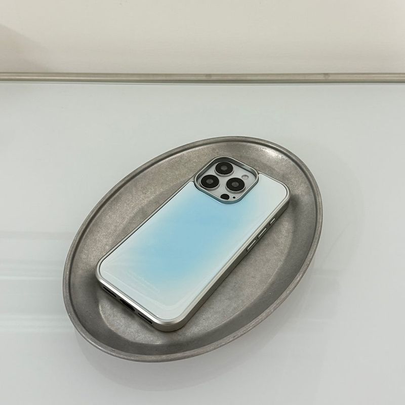 [MADE] silver blusted epoxy bumper case - ice soda