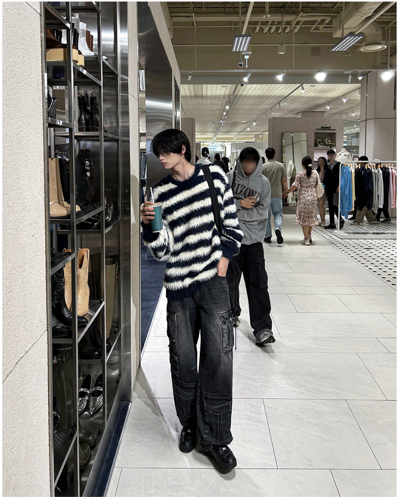 pigment multi cargo denim pants