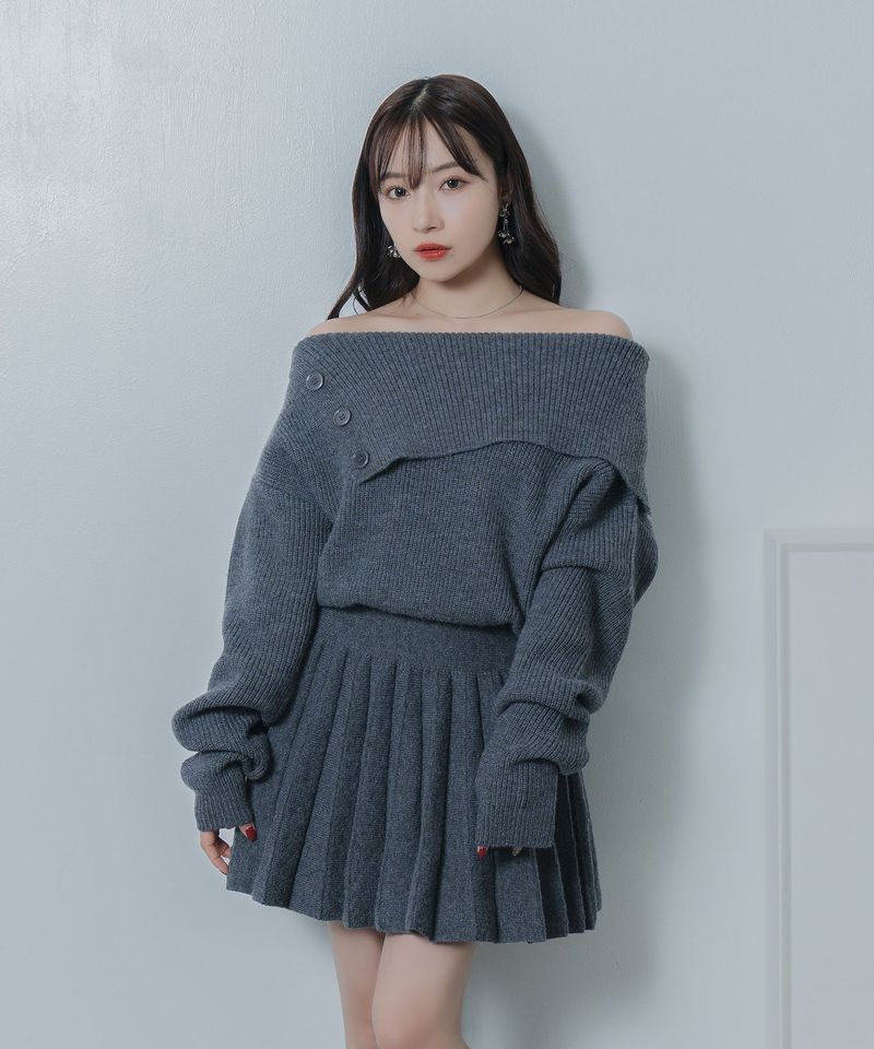ANDGEEBEE（アンジービー）の「プリーツニットワンピ（Dresses）」