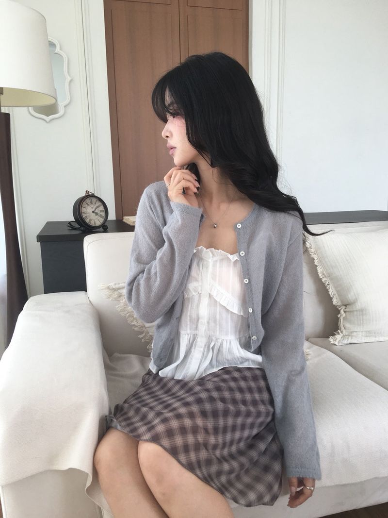 Plaid Midi Skirt