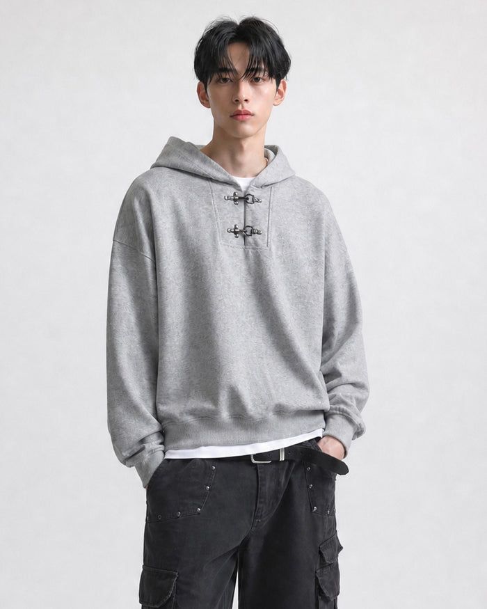 (UNISEX) Fireman Buckle Hoodie