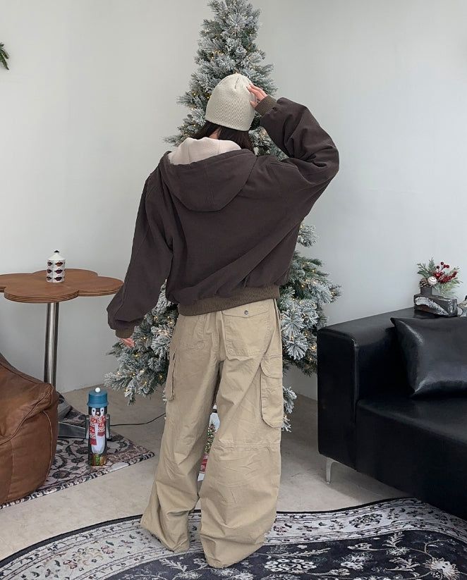 Demes inner fleece hooded jumper
