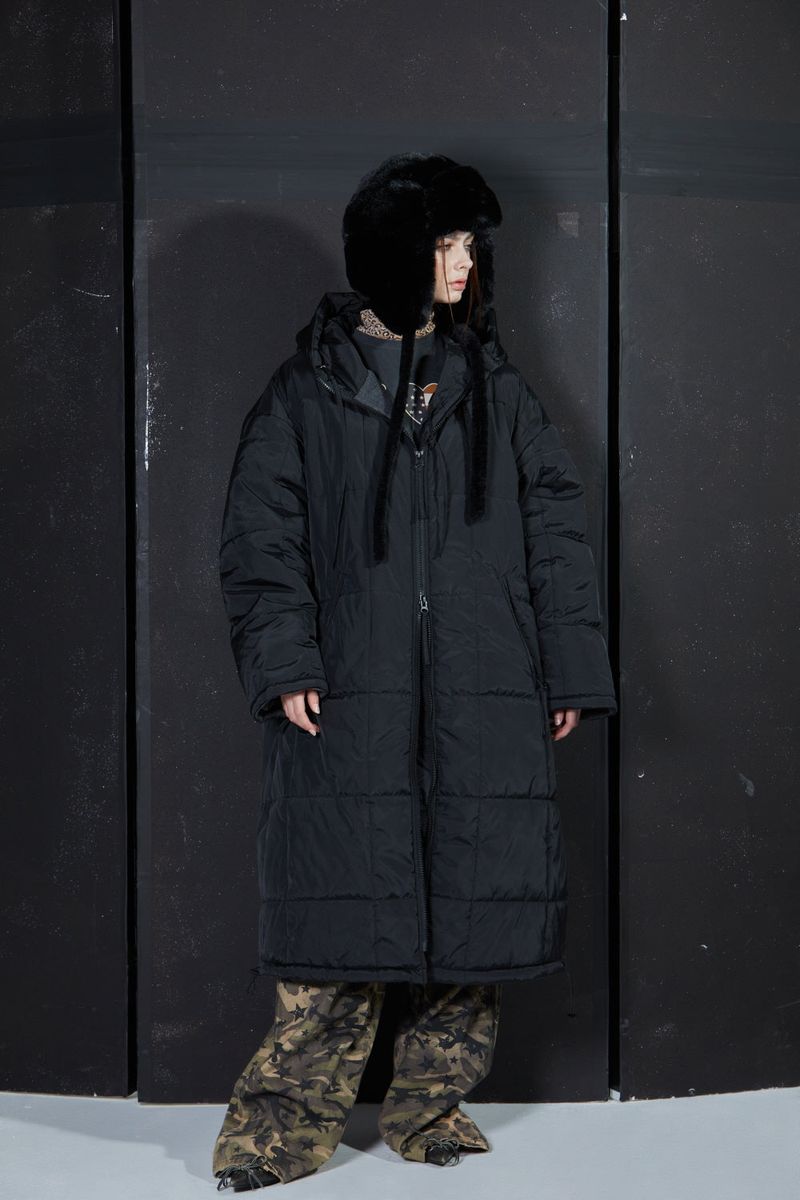 GL LONG PADDING -BLACK