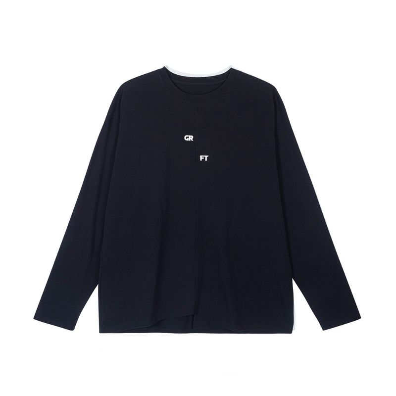 GRAFFITIONMIND（グラフィティオンマインド）の「[GRFT] GRFT SPLIT LONG SLEEVE TEE (BLACK)（Tops）」