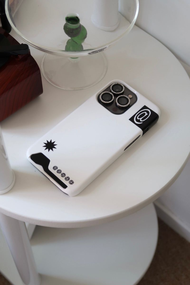 [MADE] at sign card case (white)