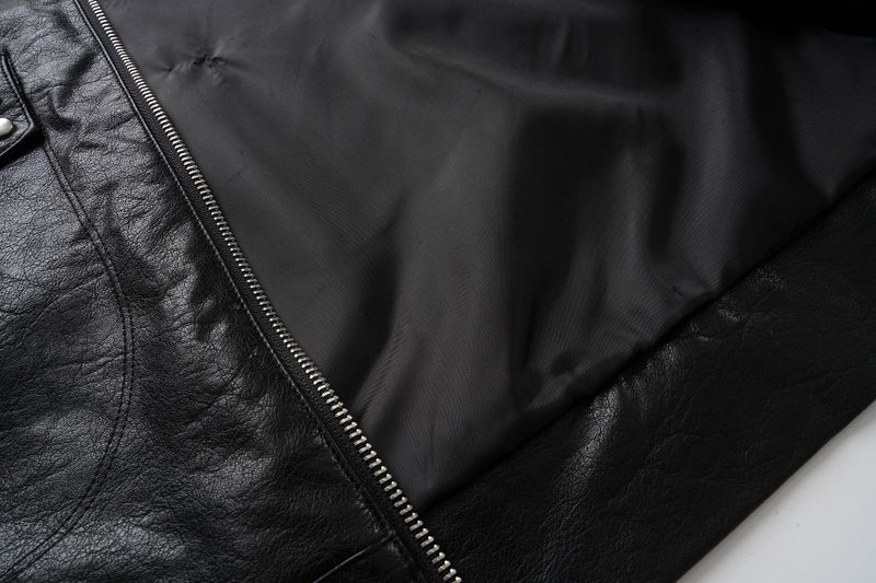 Bono Stud Leather Short Jacket