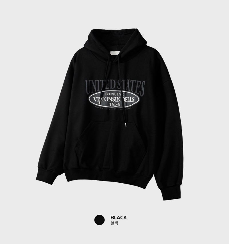 Look Grace United Graphic Oversized Hoodie