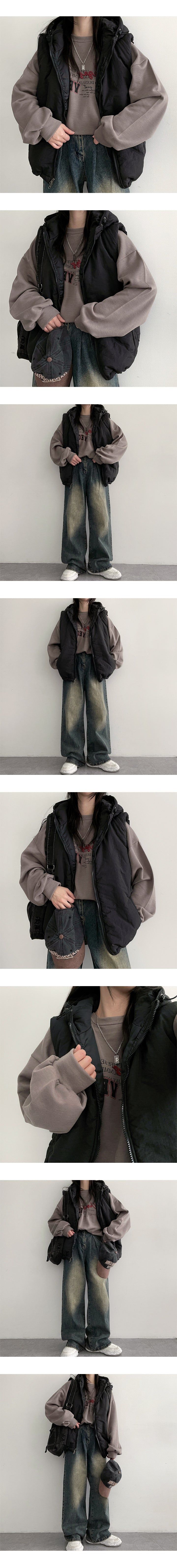 Retil hooded padded vest