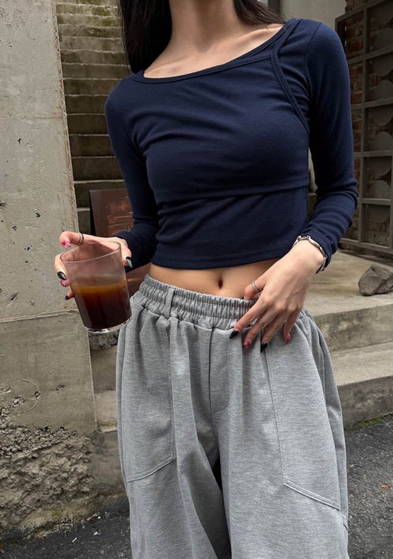 Layered slim long sleeves(4color)