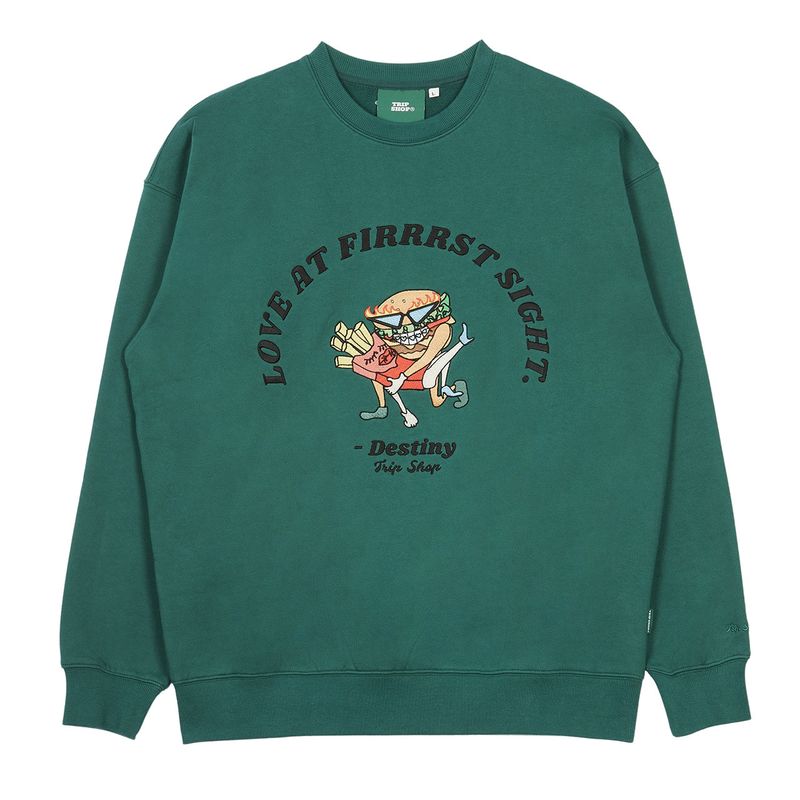 TRIP SHOP（トリップショップ）の「HAMBURGER EMBROIDERY SWEAT SHIRT（Tops）」