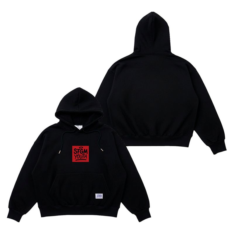 STIGMA（スティグマ）の「[STGM youth] SQUARE HOODIE BLK /  BRN / MLG / WMG（Tops）」