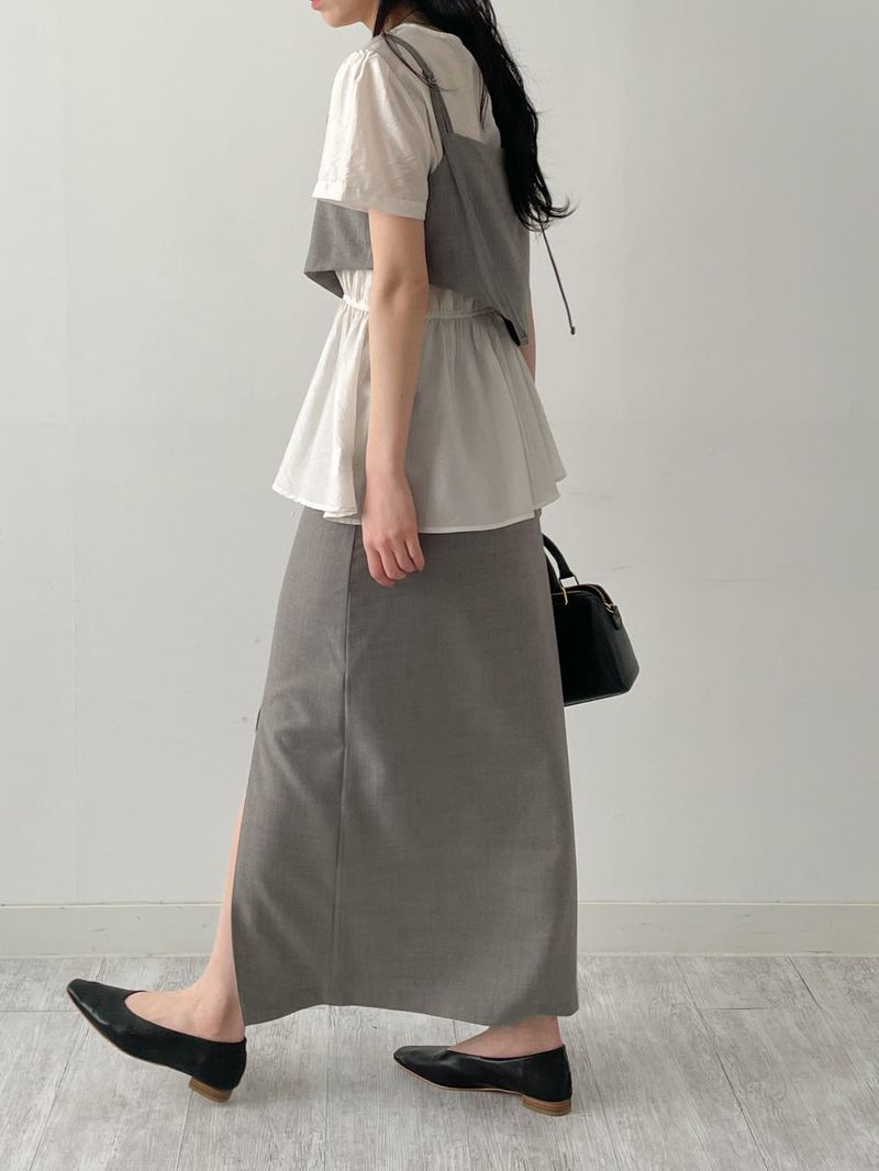 [SS] Bocashi Unbalanced Layered Bustier
