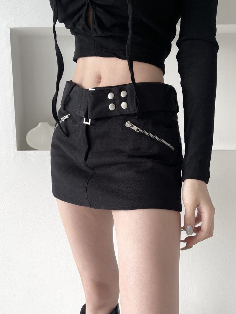Seow（ソウ）の「653. Funky belt low sk (3color)（Skirts）」