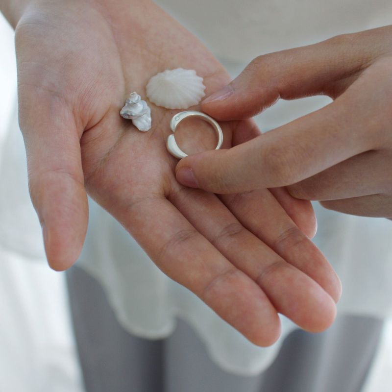 Open gem ring (Glossy)