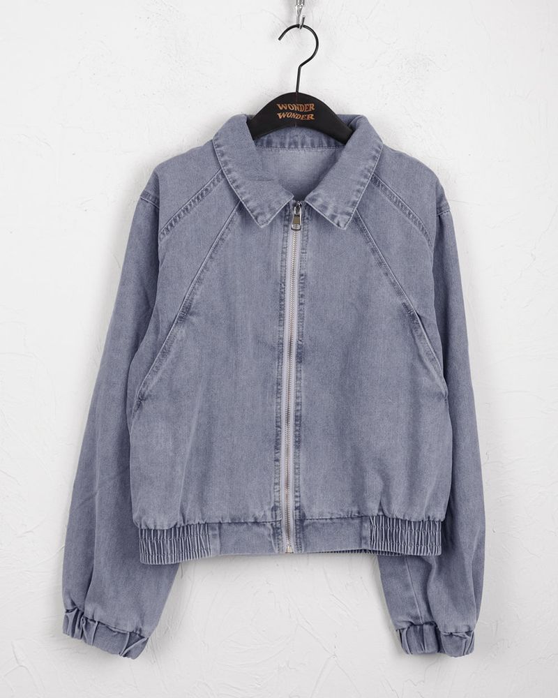 Harder tornado cut-out blouson denim jacket
