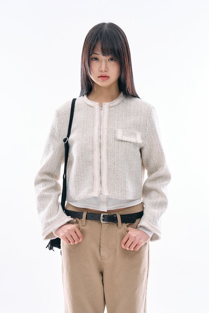 Raucohouse(ラウコハウス)の「マーロウツイードクロップジャケット(ジャケット/アウター)」