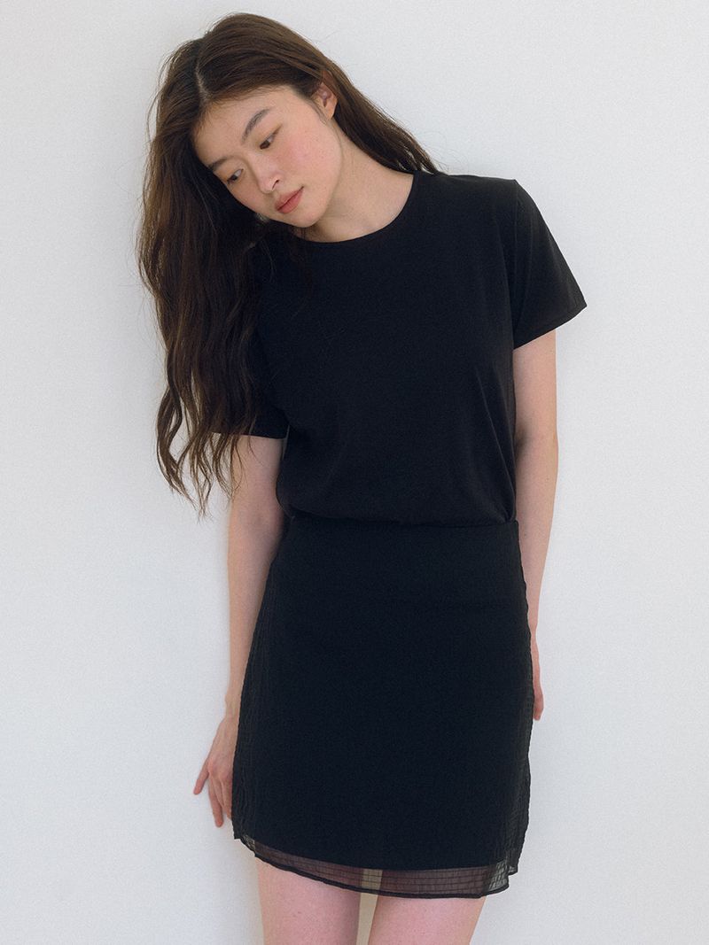 Basic Cotton T-shirt - Black