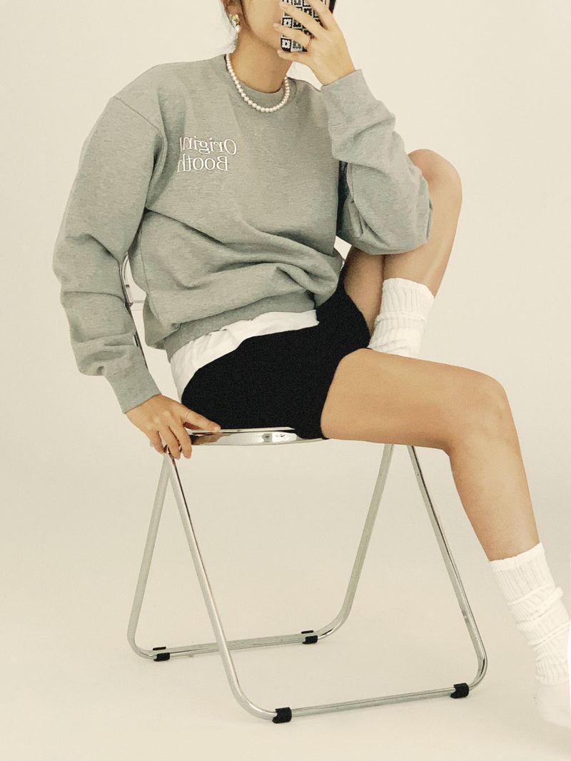 Original Booth(オリジナルブース)の「original logo sweat shirt. melange gray(Tops)」