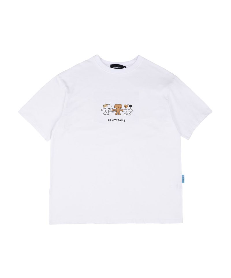 PIECEMAKER（ピースメーカー）の「[EZwithPIECE] WE ARE FAMILY TEE (2COLORS)（Tops）」