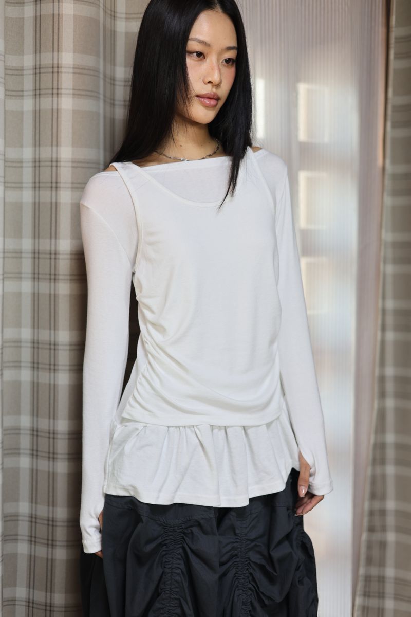  ripple warmer tee_white