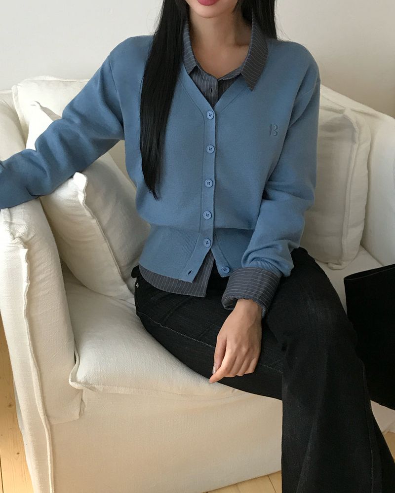 [ORIGINAL] Vale V-Neck Knit Cardigan