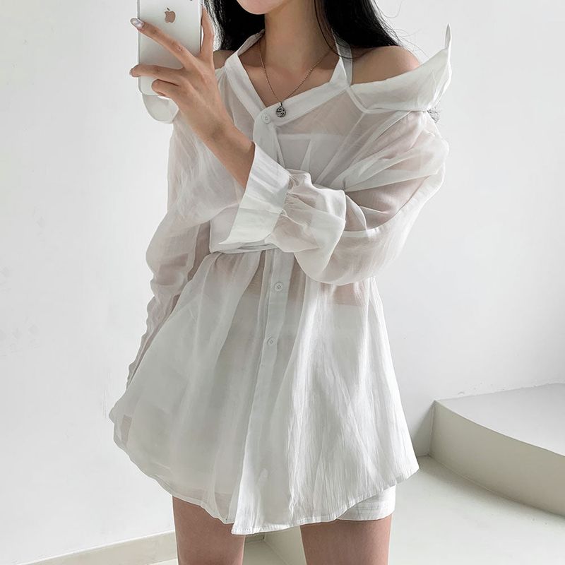 Pure Halter Off Shoulder Blouse + Shorts