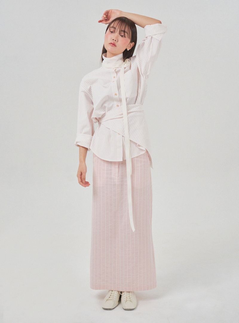 Cozy cotton skirt (pink)