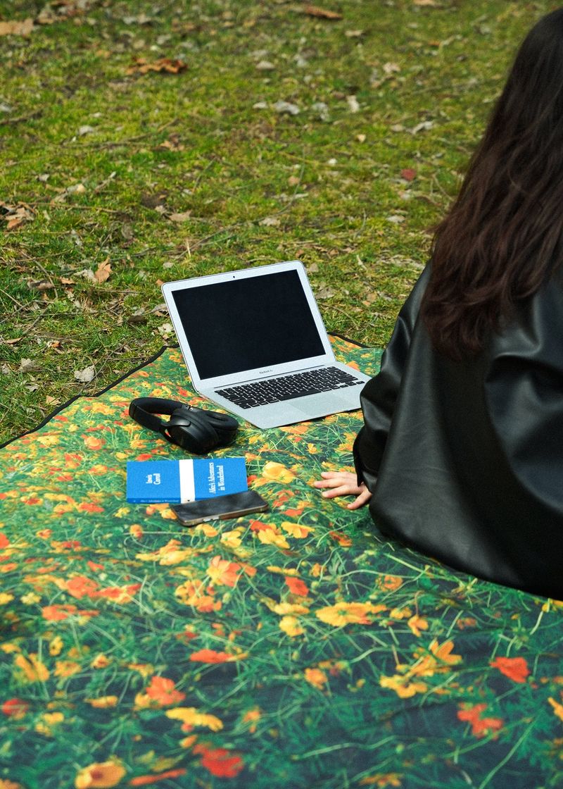 wild flower picnic mat