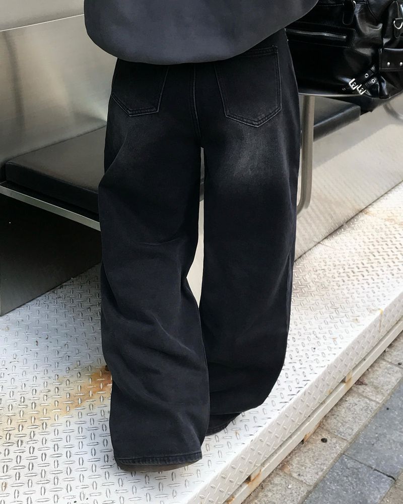[ORIGINAL] Brushed Denim Wide Pants