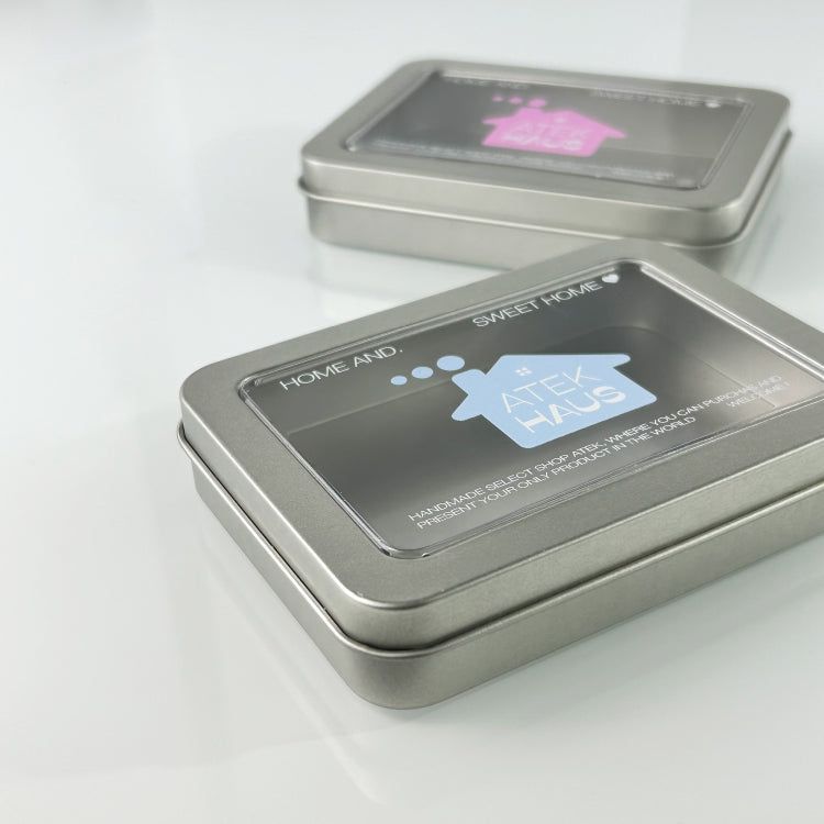 House Silver Mini Tin Case(Blue)