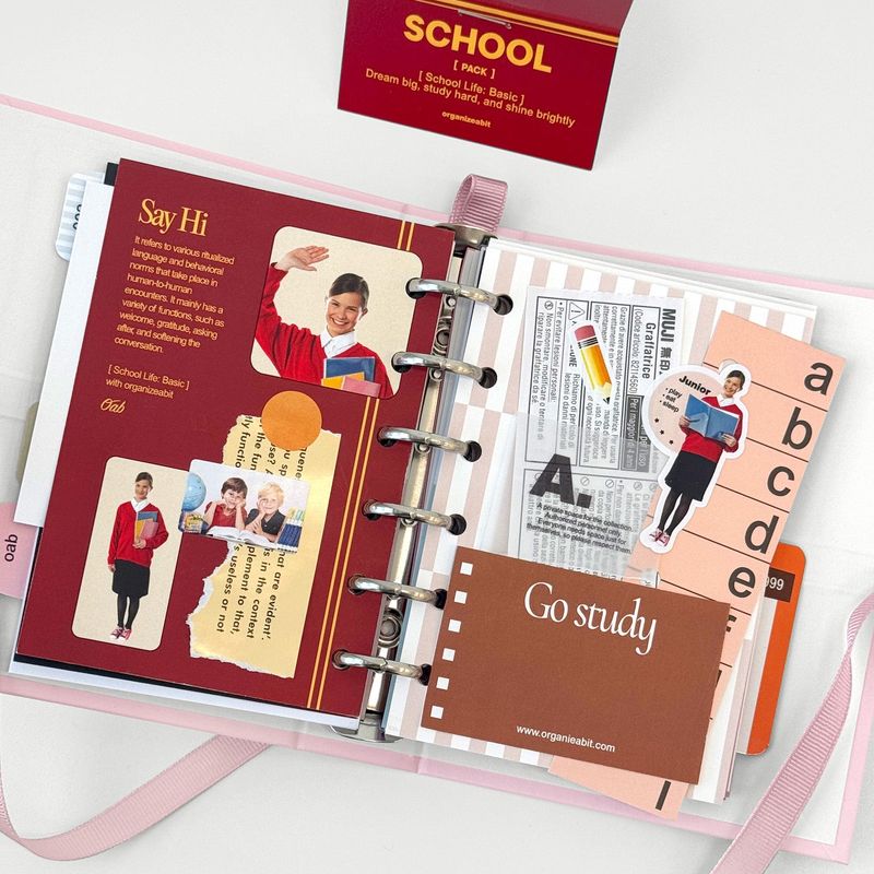 oab school pack / scrap sticker set