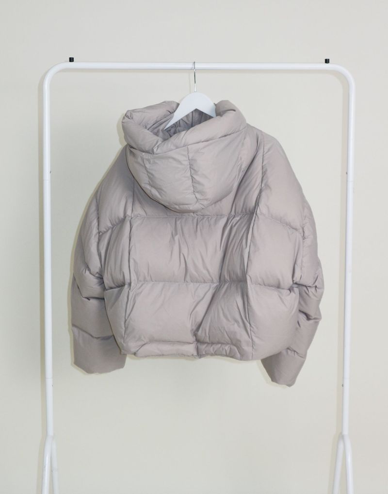 Out String Winter High-Neck Duck-Down Padded Jacket (Light Padded)