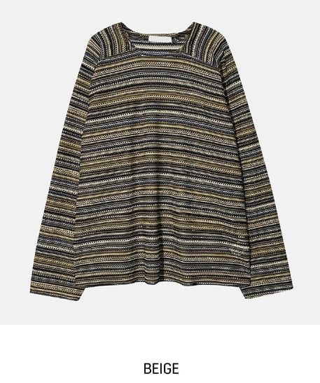 Bohemian see-through knitwear
