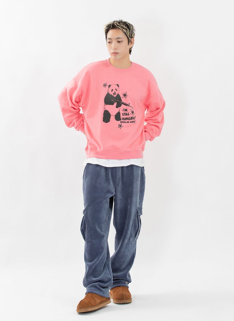 HUNGRY PANDA SWEATSHIRT (PINK)