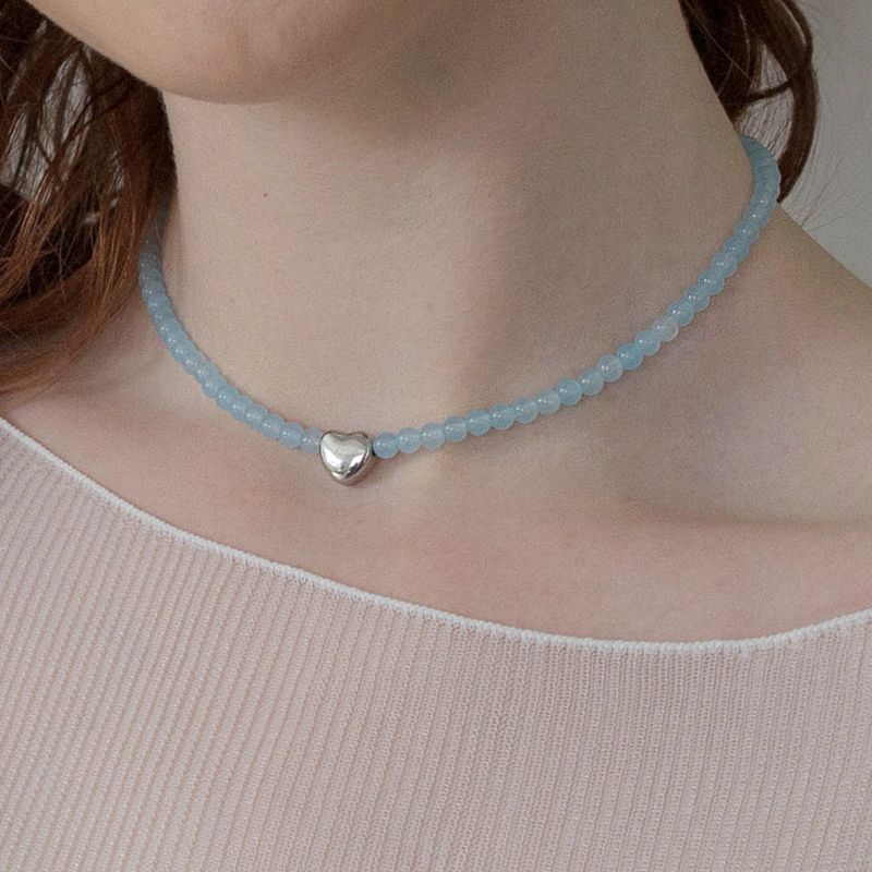 MerryMotive(メリーモチーブ)の「Blue soda gemstone surgical necklace(Accessories)」