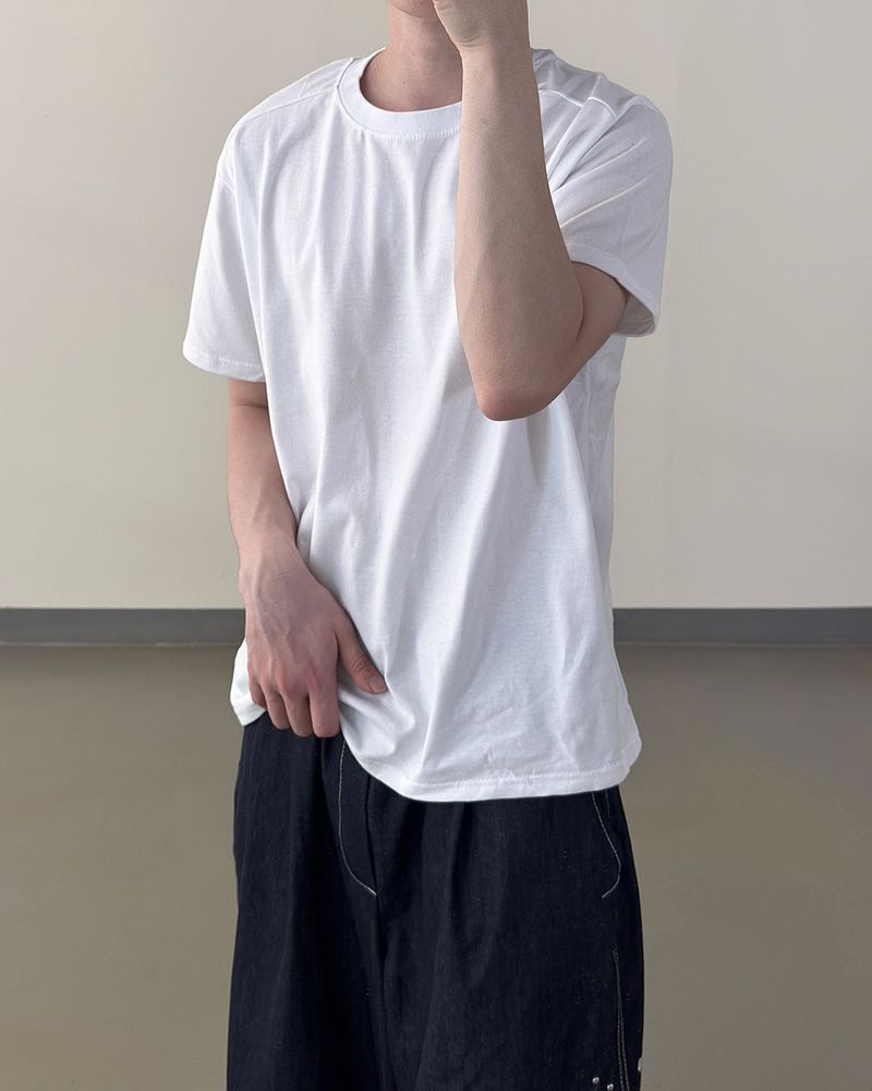 Nick Line Layered Short Sleeve T-Shirt