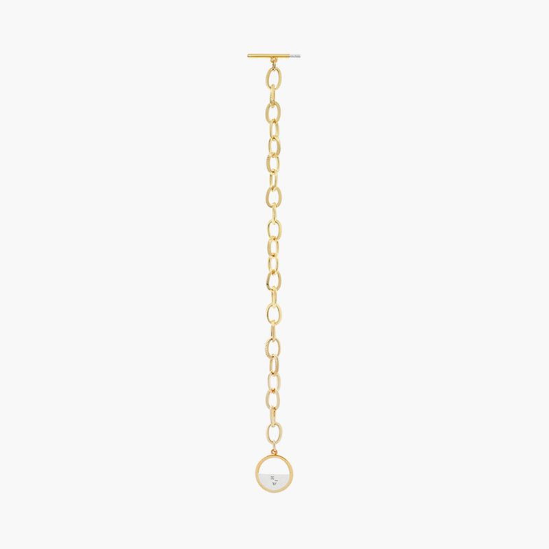 Round Toggle Gold Bracelet