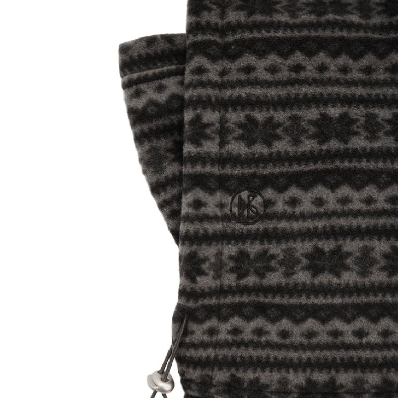 PolarFleece Balaclava (Snow flower_grey)