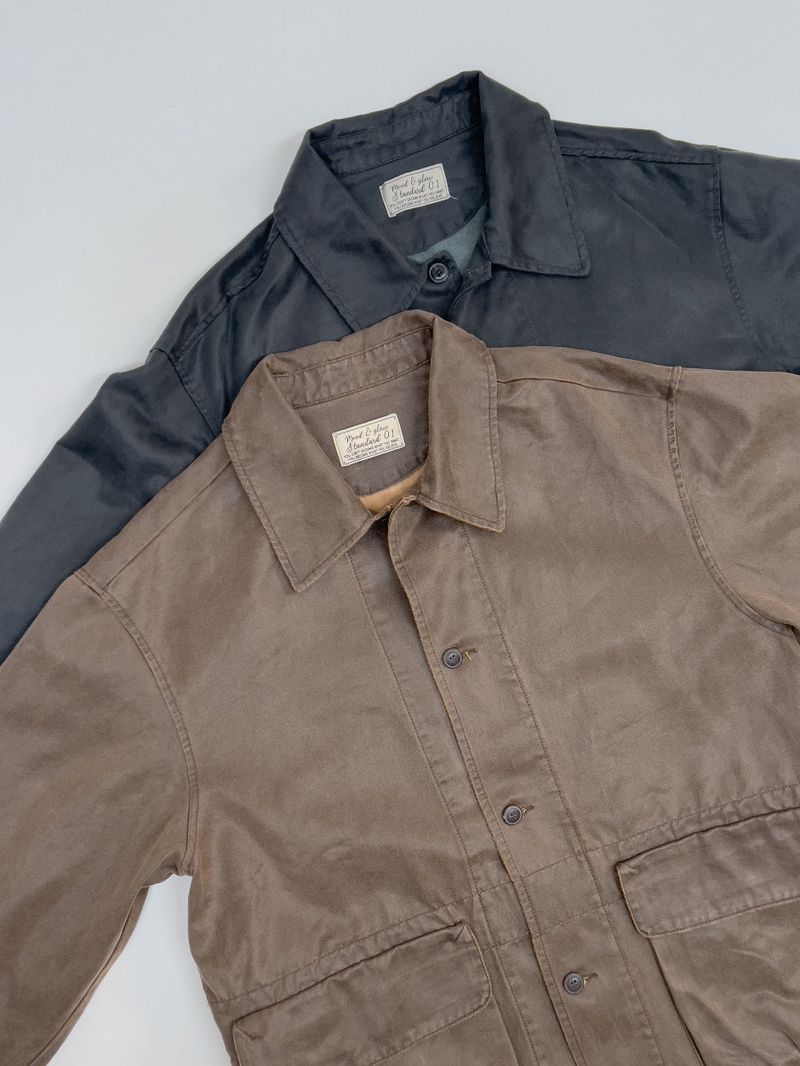 [unisex] Vintage Work Overfit Half Jacket